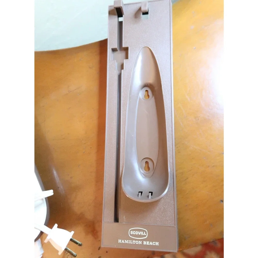 Vintage Hamilton Beach Electric Knife Model 293AL Wall Mount NO KNIFES